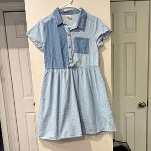 Wonder Nation Light Blue Denim Kids Dress